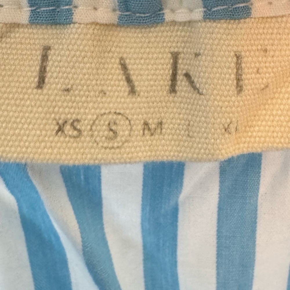 LAKE top sleeveless blue white striped small adjustable straps - Picture 9 of 9